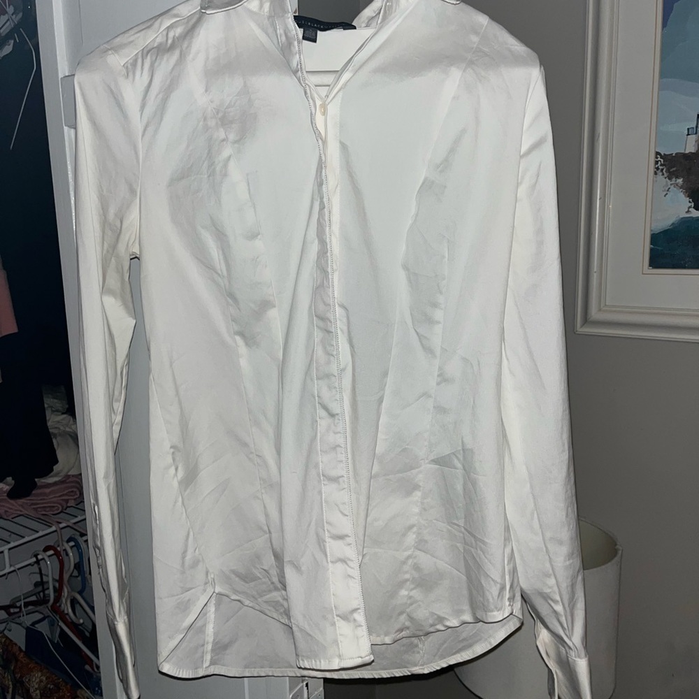 Women’s White/Ivory Long Sleeve Blouse from White House Black Market